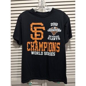 Majestic San Francisco Giants Graphic 2012 World Series T-Shirt Size M MLB Logo